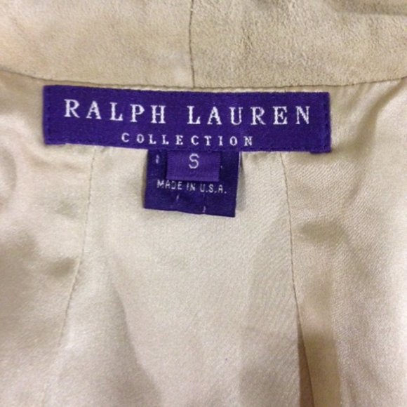 Ralph Lauren Collection Tan Suede Capelet Small - Picture 4 of 6